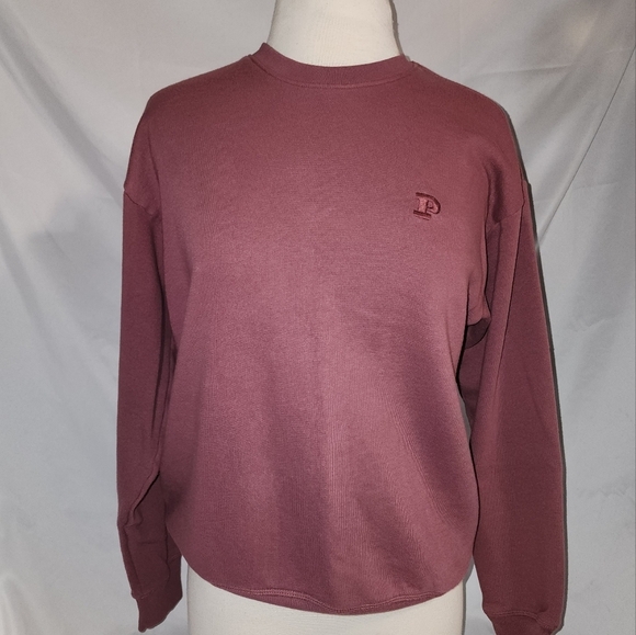 PINK Victoria's Secret Tops - Victoria’s Secret PINK Crewneck Pullover Sweatshirt, Mauve - Extra Small